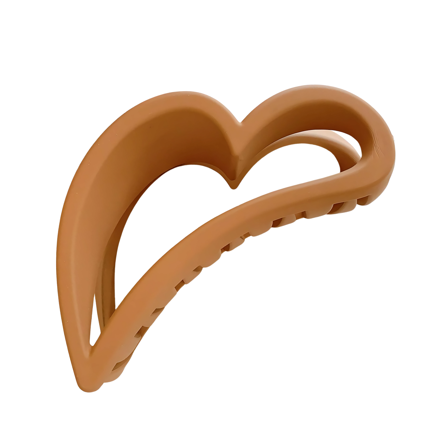 Heart-Shaped Matte Claw Clip - Gummia